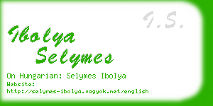 ibolya selymes business card